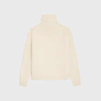 Pull à col roulé en cachemire sans coutures