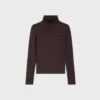 Pull à col roulé en jersey de laine