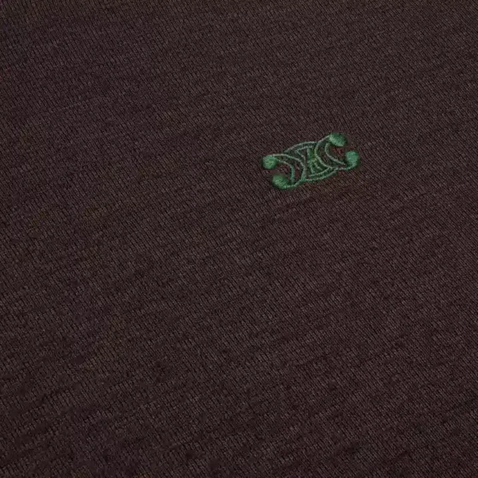 Pull à col roulé en jersey de laine