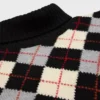Pull à col roulé en laine à motif argyle