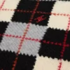 Pull à col roulé en laine à motif argyle