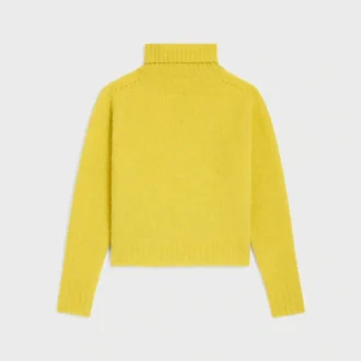 Pull à col roulé en laine Shetland