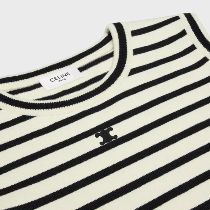 Pull marin sans manches Triomphe en laine