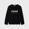 Pull oversize CELINE en laine côtelée