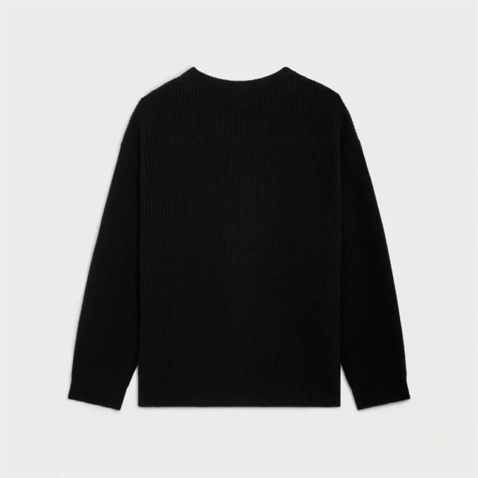 Pull oversize CELINE en laine côtelée