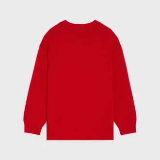 Pull oversize à col en V en cachemire