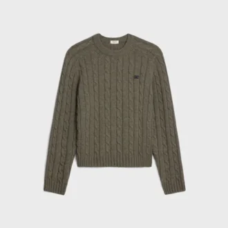 Pull Triomphe en cachemire à mailles torsadées
