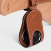 Raquettes de plage en bois et cuir de veau