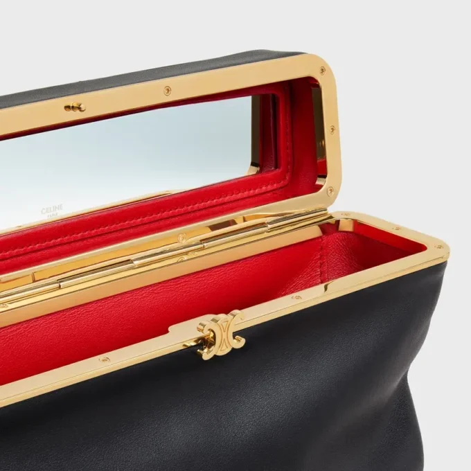 Rectangulaire en cuir de veau souple
