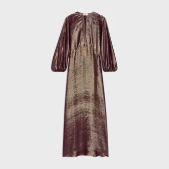 Robe caftan en soie Lama