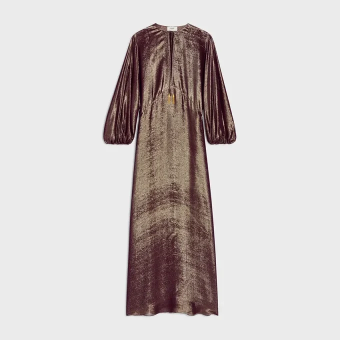 Robe caftan en soie Lama Robe caftan en soie Lama