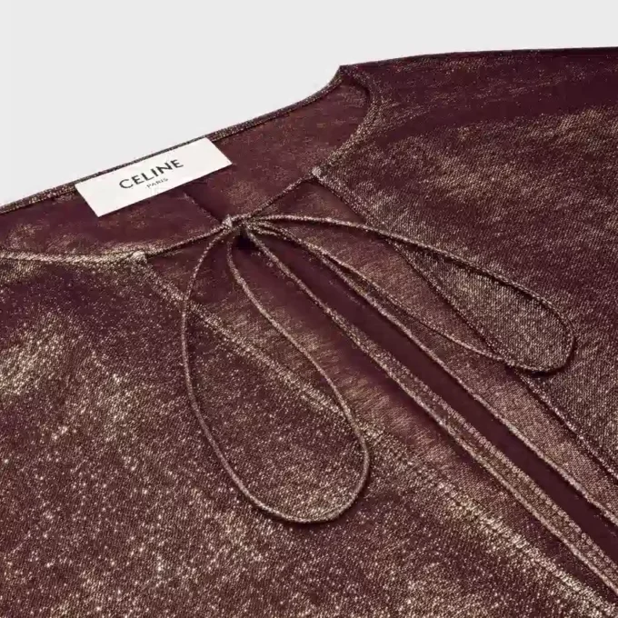 Robe caftan en soie Lama Robe caftan en soie Lama