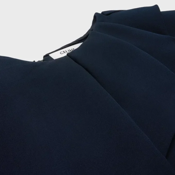 Robe cape en cady de viscose