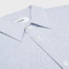 Robe chemise longue en coton rayé