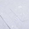 Robe chemise longue en coton rayé