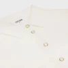Robe chemise longue en crêpon de coton et soie