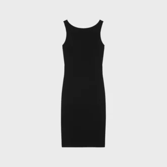 Robe crayon en laine double gaufrée