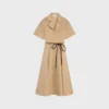 Robe en coton et twill de soie