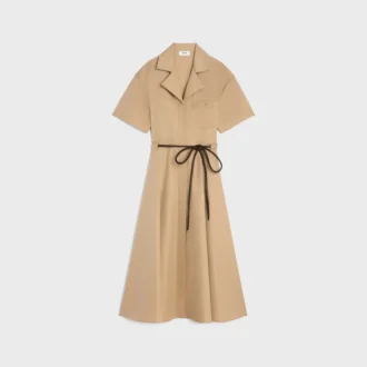 Robe en coton et twill de soie
