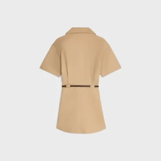 Robe en coton et twill de soie