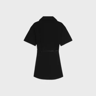 Robe en coton et twill de soie