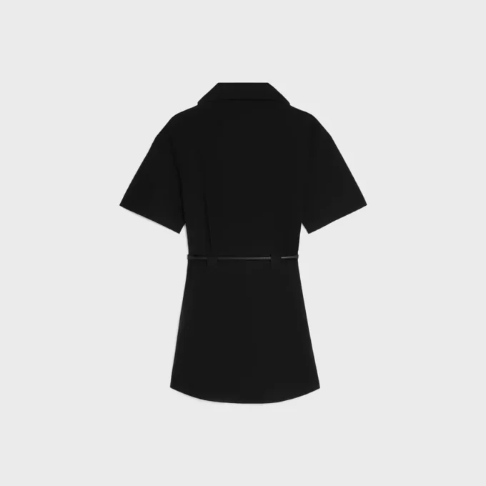 Robe en coton et twill de soie