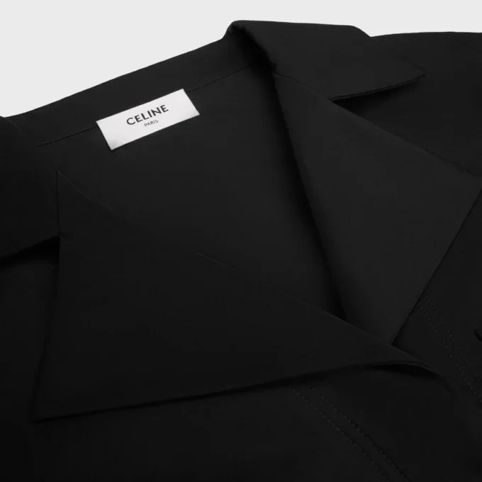 Robe en coton et twill de soie