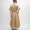 Robe en coton et twill de soie