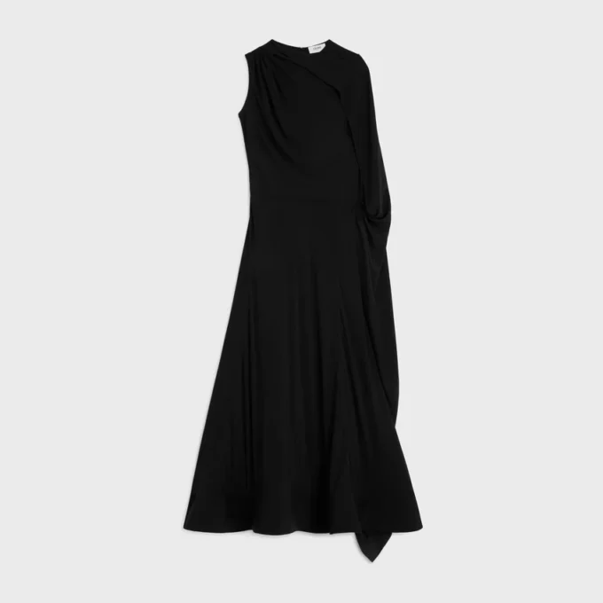 Robe en crêpe de soie acétate