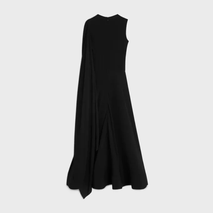 Robe en crêpe de soie acétate