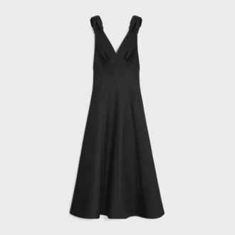 Robe en laine et cady de soie