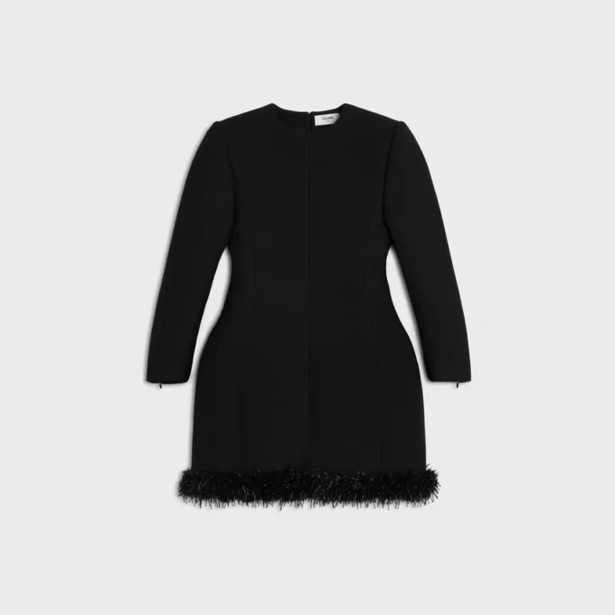 Robe en laine tricotée