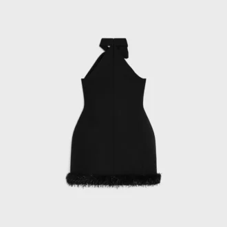 Robe en laine tricotée