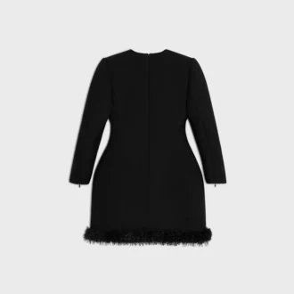 Robe en laine tricotée