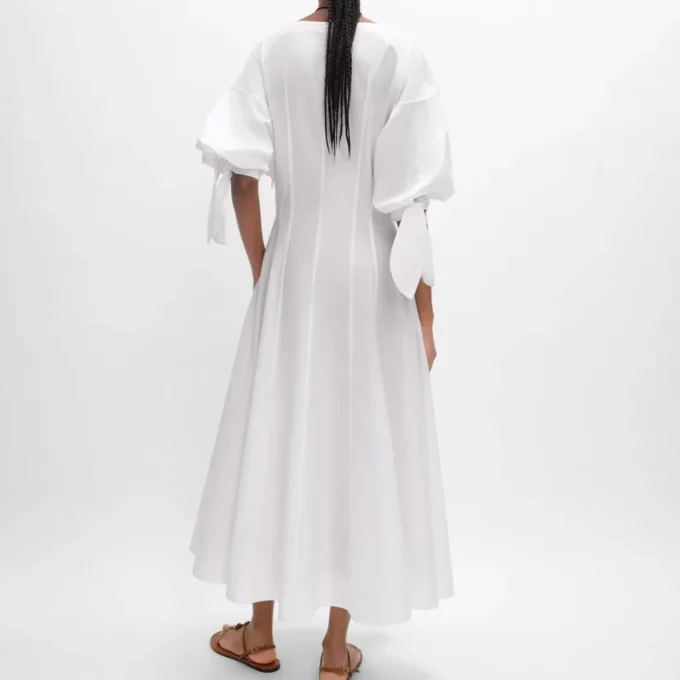 Robe en popeline de coton