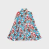 Robe mi-longue en jacquard de polyamide
