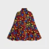 Robe mi-longue en jacquard de polyamide