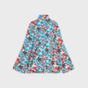 Robe mi-longue en jacquard de polyamide