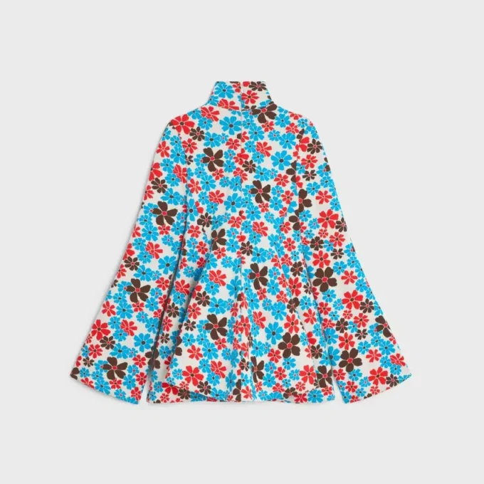 Robe mi-longue en jacquard de polyamide