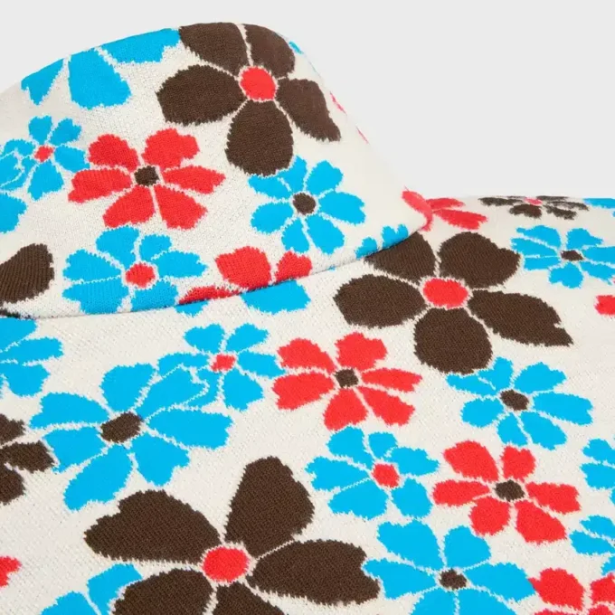 Robe mi-longue en jacquard de polyamide