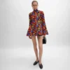 Robe mi-longue en jacquard de polyamide