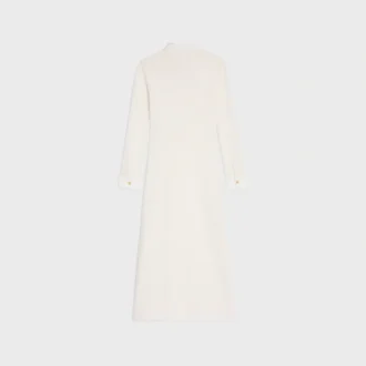 Robe polo midi en coton crocheté