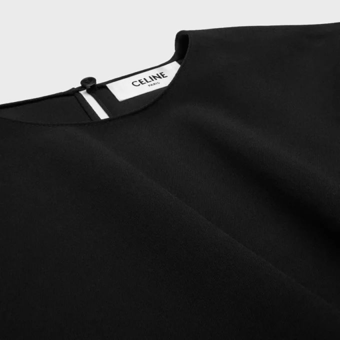 Robe portefeuille en cady