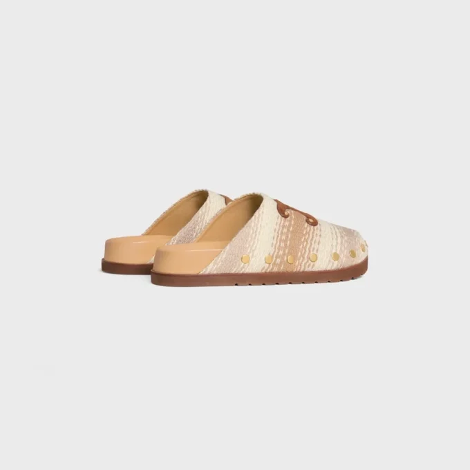Sabot CELINE Pitea en coton rayé