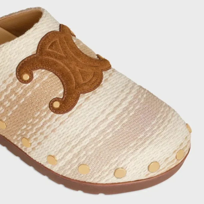 Sabot CELINE Pitea en coton rayé