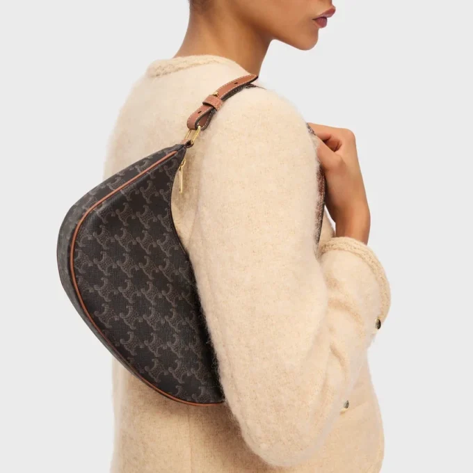 Sac Ava en toile Triomphe Canvas et cuir de veau