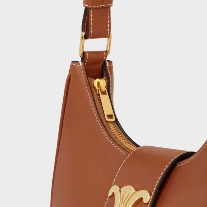 Sac Ava Triomphe moyen en cuir de veau lisse