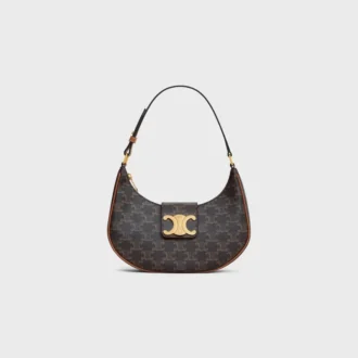 Sac Ava Triomphe moyen en Triomphe Canvas et cuir de veau