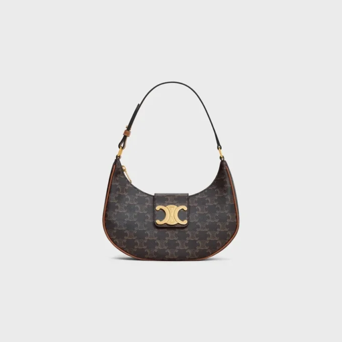 Sac Ava Triomphe moyen en Triomphe Canvas et cuir de veau