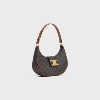 Sac Ava Triomphe moyen en Triomphe Canvas et cuir de veau